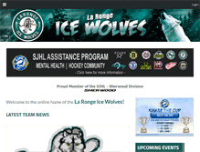 Tablet Screenshot of icewolves.ca